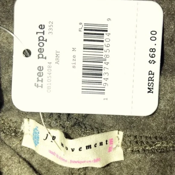 FP Movement Sweat It Out Army Green Hoodie - Picture 10 of 10